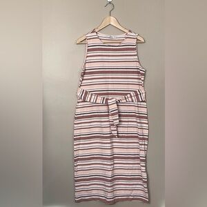 LOFT MIDI Body-con Dress size Large Petite